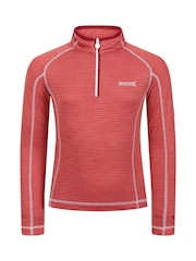 Regatta Pink Kids Berley Half Zip Fleece Top - Image 5 of 7