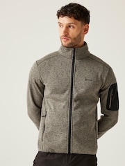 Regatta Brown Mens Newhill Full Zip Fleece - Image 1 of 9