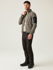 Regatta Brown Mens Newhill Full Zip Fleece - Image 3 of 9
