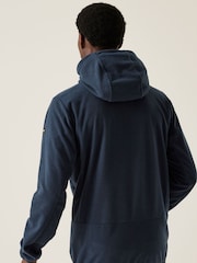 Regatta Blue Mens Tahill Twill Hooded Fleece - Image 2 of 6