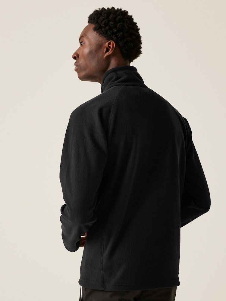 Regatta Black Mens Kenger Half Zip Midweight Fleece - Image 2 of 6