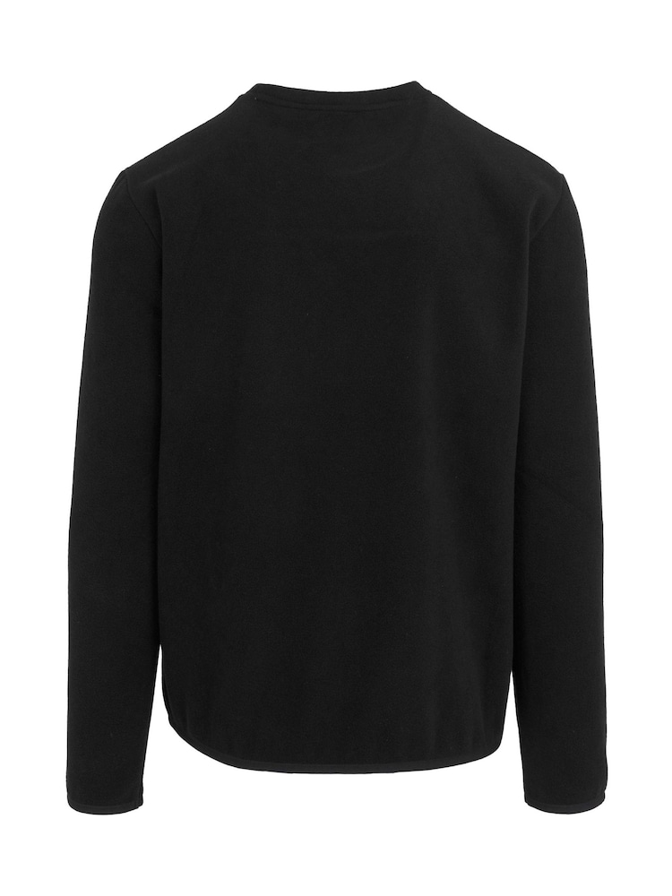 Regatta Black Mens Frankie Crew Micro Fleece Jumper - Image 6 of 6