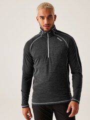 Regatta Grey Mens Hepley Half Zip Lightweight Fleece - Image 1 of 7