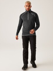 Regatta Grey Mens Hepley Half Zip Lightweight Fleece - Image 3 of 7