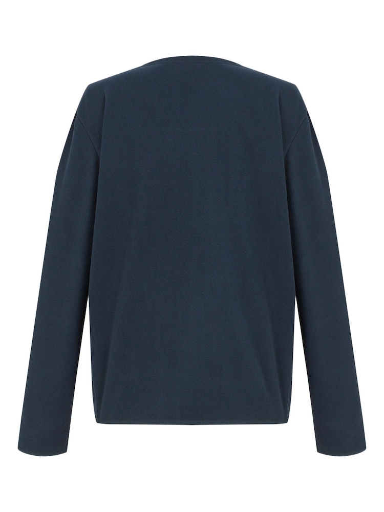 Regatta Blue Mens Frankie Crew Micro Fleece Jumper - Image 6 of 6