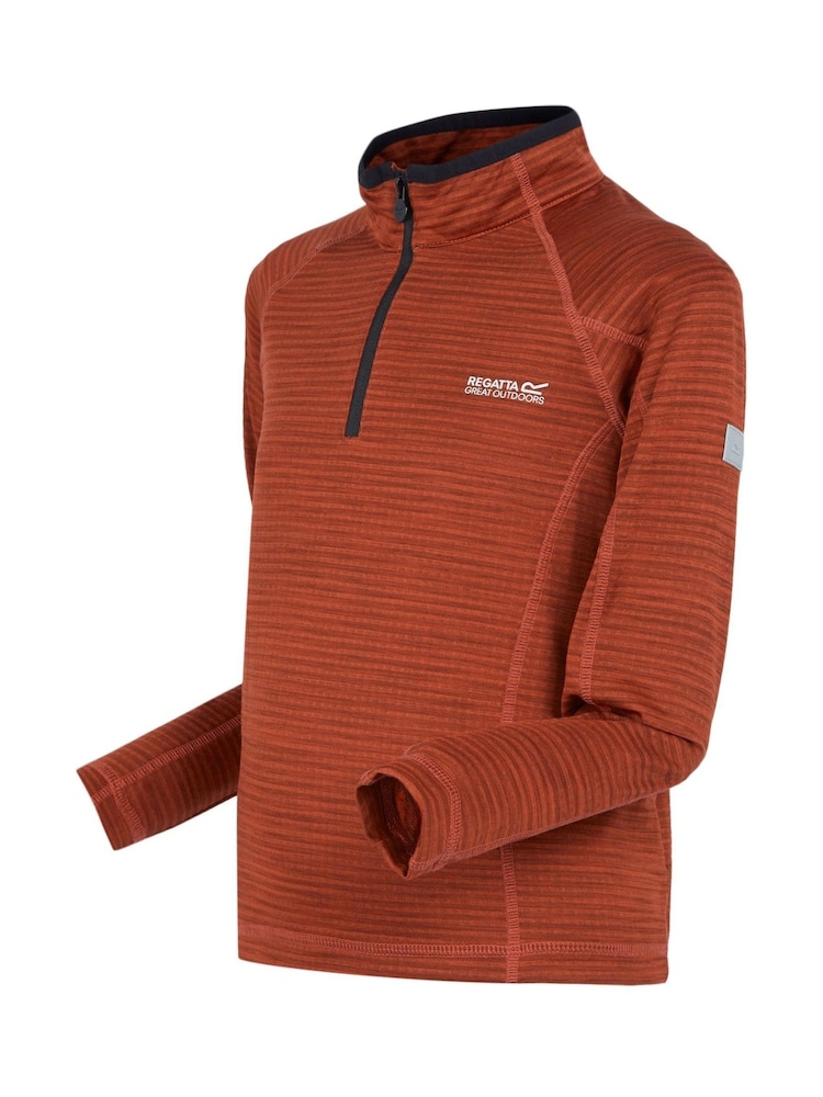 Regatta Red Kids Berley Half Zip Fleece Top - Image 7 of 7