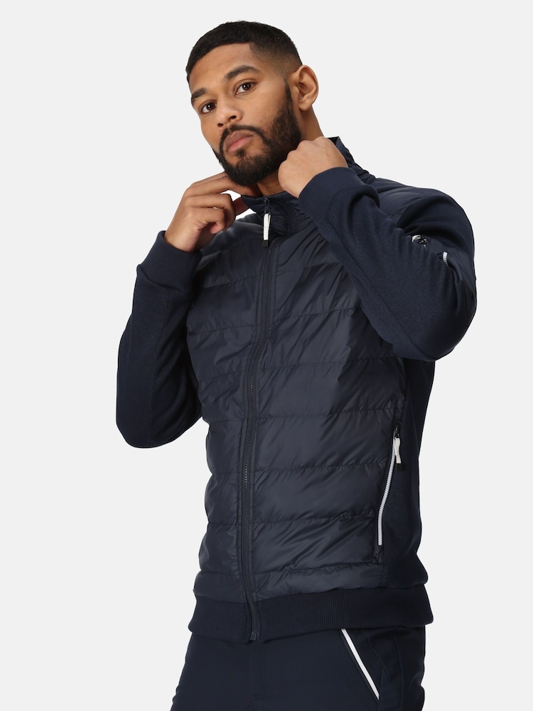Regatta Blue Mens Colliston Baffled Fleece Jacket - Image 1 of 8 Regatta Blue Mens Colliston Baffled Fleece Jacket - Image 1 of 8