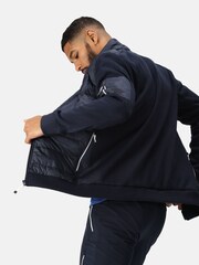 Regatta Blue Mens Colliston Baffled Fleece Jacket - Image 2 of 8