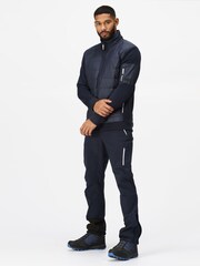 Regatta Blue Mens Colliston Baffled Fleece Jacket - Image 3 of 8