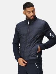 Regatta Blue Mens Colliston Baffled Fleece Jacket - Image 4 of 8