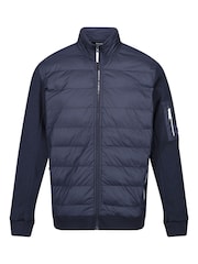 Regatta Blue Mens Colliston Baffled Fleece Jacket - Image 7 of 8