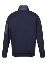 Regatta Blue Mens Colliston Baffled Fleece Jacket - Image 8 of 8