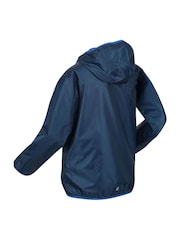 Regatta Blue Kids Lever II Waterproof Packaway Jacket - Image 10 of 10