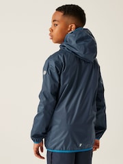 Regatta Blue Kids Lever II Waterproof Packaway Jacket - Image 2 of 10