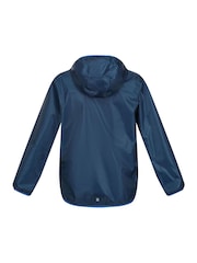 Regatta Blue Kids Lever II Waterproof Packaway Jacket - Image 8 of 10
