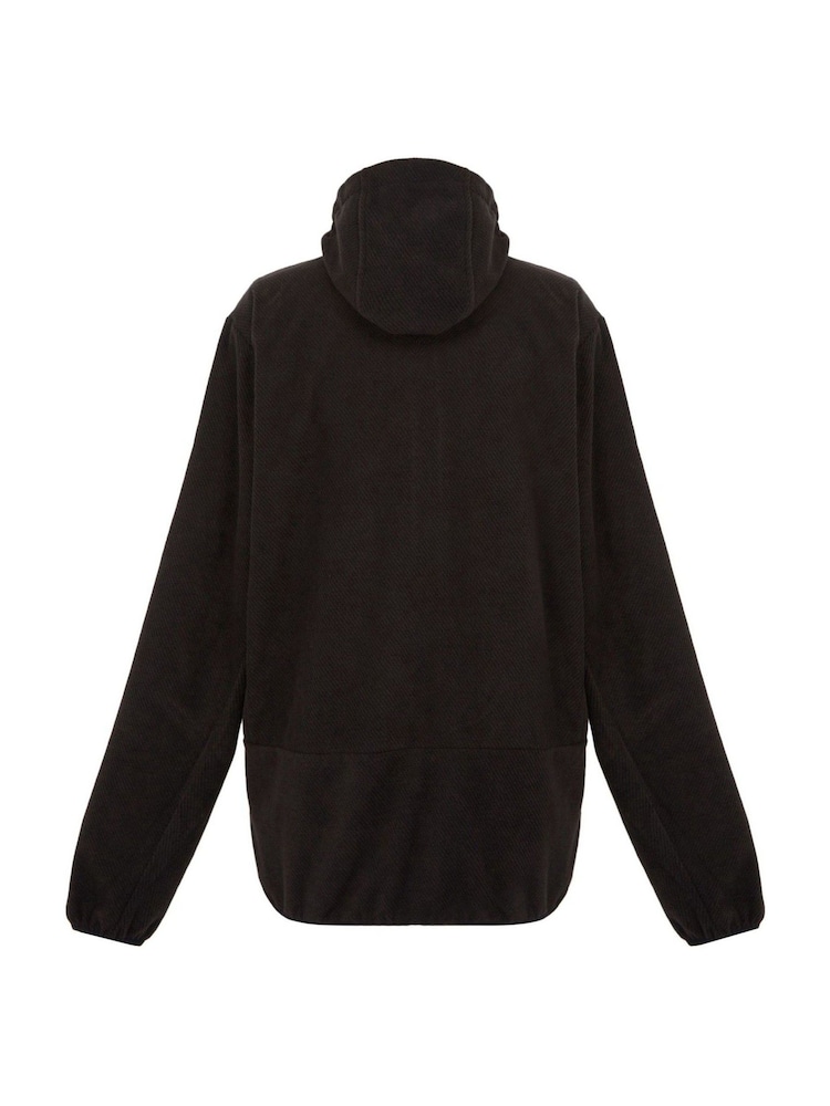 Regatta Black Mens Tahill Twill Hooded Fleece - Image 7 of 7