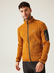 Regatta Orange Mens Newhill Full Zip Fleece - Image 1 of 9