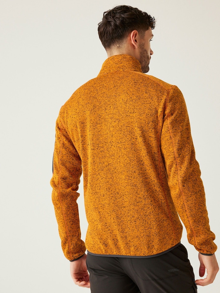 Regatta Orange Mens Newhill Full Zip Fleece - Image 2 of 9