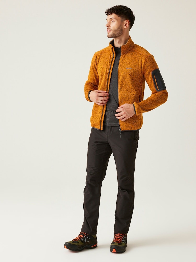 Regatta Orange Mens Newhill Full Zip Fleece - Image 3 of 9