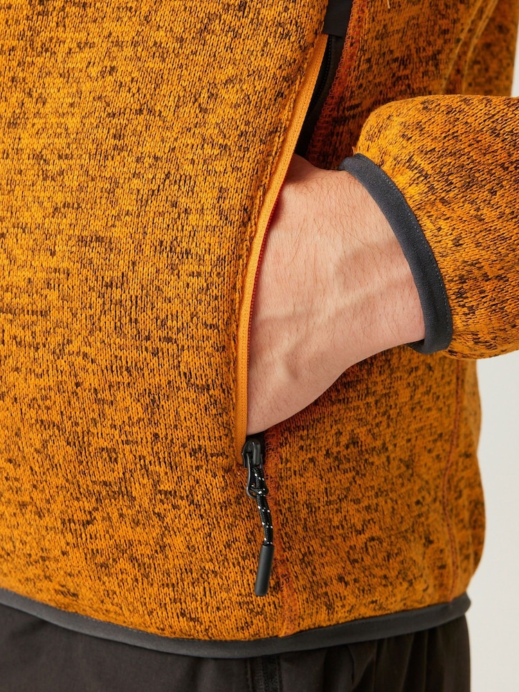 Regatta Orange Mens Newhill Full Zip Fleece - Image 5 of 9