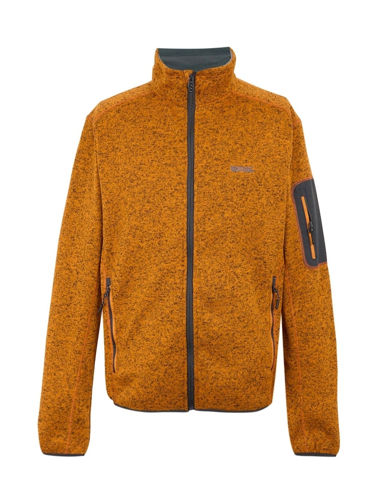 Regatta Orange Mens Newhill Full Zip Fleece - Image 7 of 9