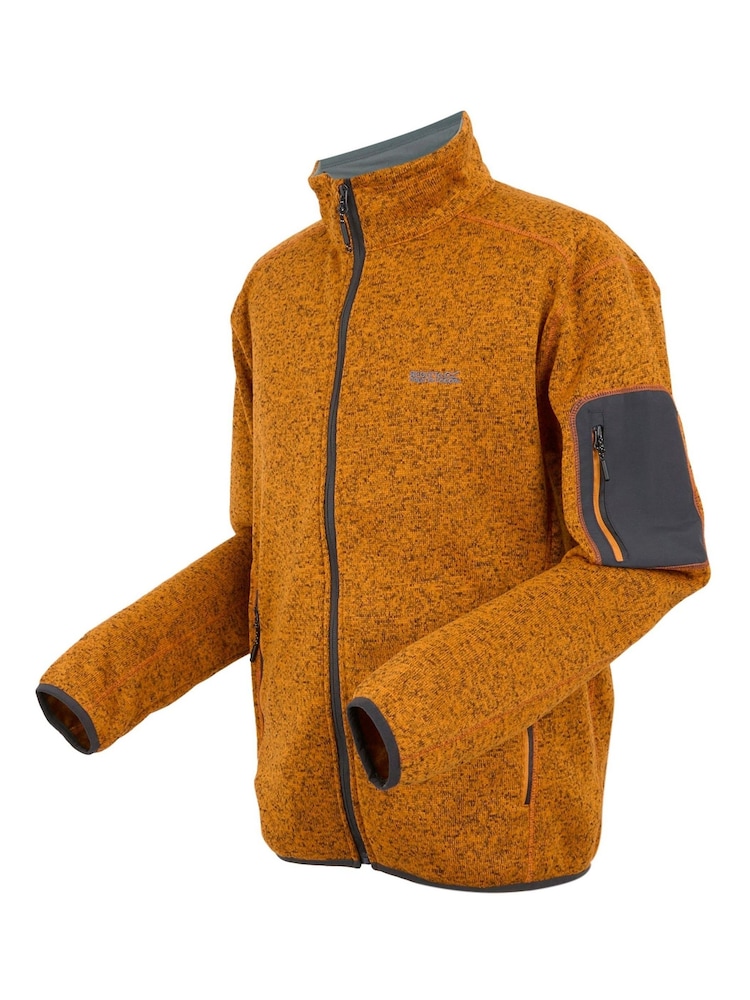 Regatta Orange Mens Newhill Full Zip Fleece - Image 9 of 9