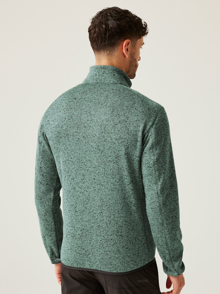 Regatta Green/Lime Mens Newhill Full Zip Fleece - Image 2 of 9 Regatta Green/Lime Mens Newhill Full Zip Fleece - Image 2 of 9