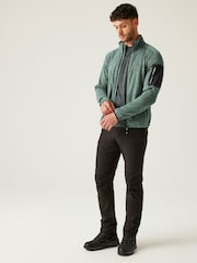 Regatta Green/Lime Mens Newhill Full Zip Fleece - Image 3 of 9
