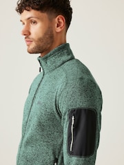 Regatta Green/Lime Mens Newhill Full Zip Fleece - Image 5 of 9