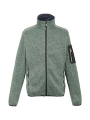 Regatta Green/Lime Mens Newhill Full Zip Fleece - Image 7 of 9