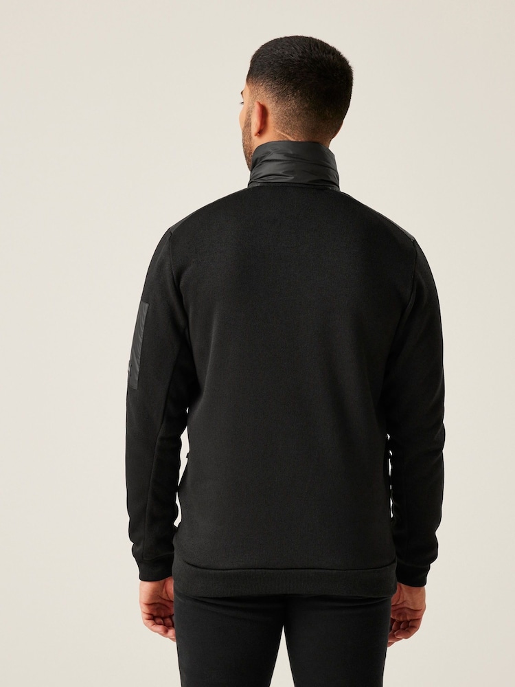 Regatta Black Mens Colliston Baffled Fleece Jacket - Image 2 of 8