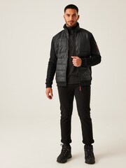 Regatta Black Mens Colliston Baffled Fleece Jacket - Image 3 of 8