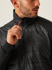Regatta Black Mens Colliston Baffled Fleece Jacket - Image 4 of 8