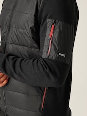 Regatta Black Mens Colliston Baffled Fleece Jacket - Image 6 of 8