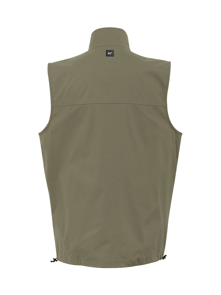 Regatta Green Mens Travel Light Pack Away Bodywarmer - Image 6 of 6