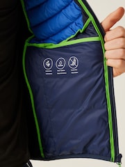 Regatta Blue Mens Leedre Hybrid Bodywarmer - Image 6 of 8