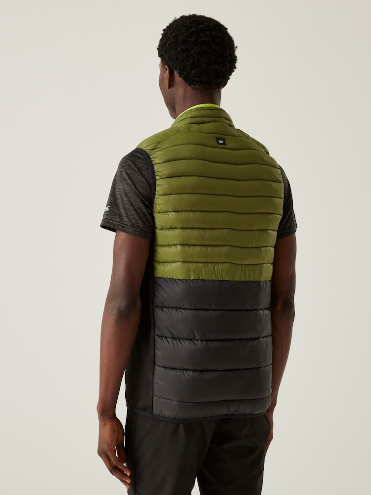 Regatta Green Mens Leedre Hybrid Bodywarmer - Image 2 of 9