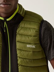 Regatta Green Mens Leedre Hybrid Bodywarmer - Image 4 of 9
