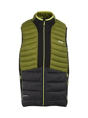Regatta Green Mens Leedre Hybrid Bodywarmer - Image 7 of 9