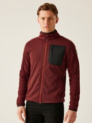 Czerwony - Regatta Mens Kitom Two-Tone Fleece - Image 1 of 8