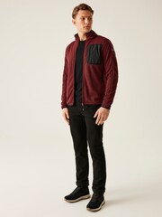 Czerwony - Regatta Mens Kitom Two-Tone Fleece - Image 3 of 8