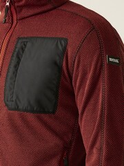 Czerwony - Regatta Mens Kitom Two-Tone Fleece - Image 5 of 8