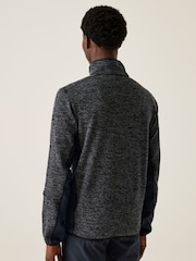 Regatta Blue Mens Baslinn Marl Knit-Effect Fleece - Image 2 of 8