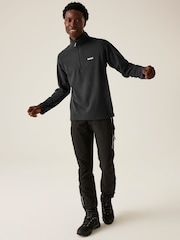 Regatta Grey Mens Kenger Half Zip Midweight Fleece - Image 3 of 6