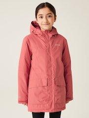 Regatta Pink Kids Farbank Waterproof Jacket - Image 1 of 9