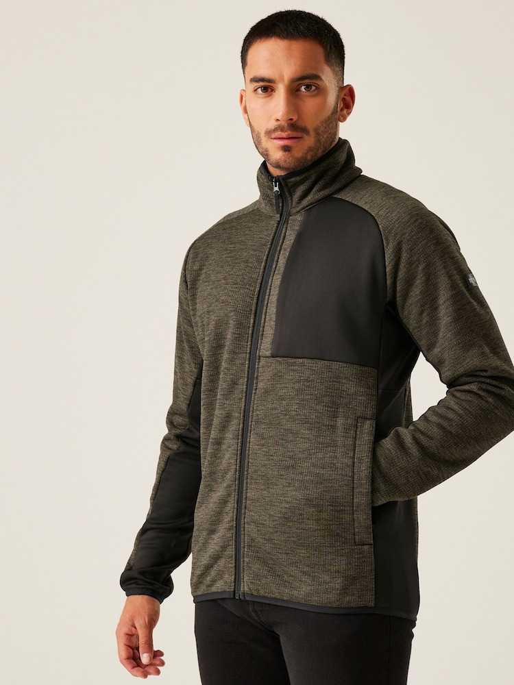 Regatta Green Mens Shorston Full Zip Stretch Fleece - Image 1 of 8