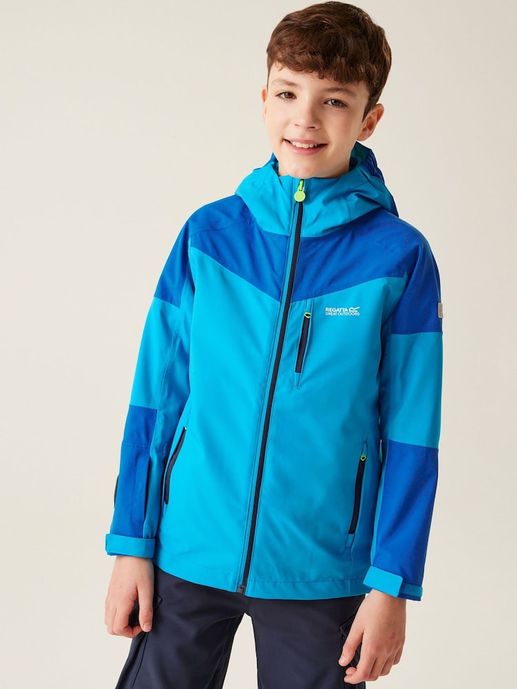 Regatta Blue Boys Trekktain 3 in1 Hiking Jacket - Image 1 of 8 Regatta Blue Boys Trekktain 3 in1 Hiking Jacket - Image 1 of 8