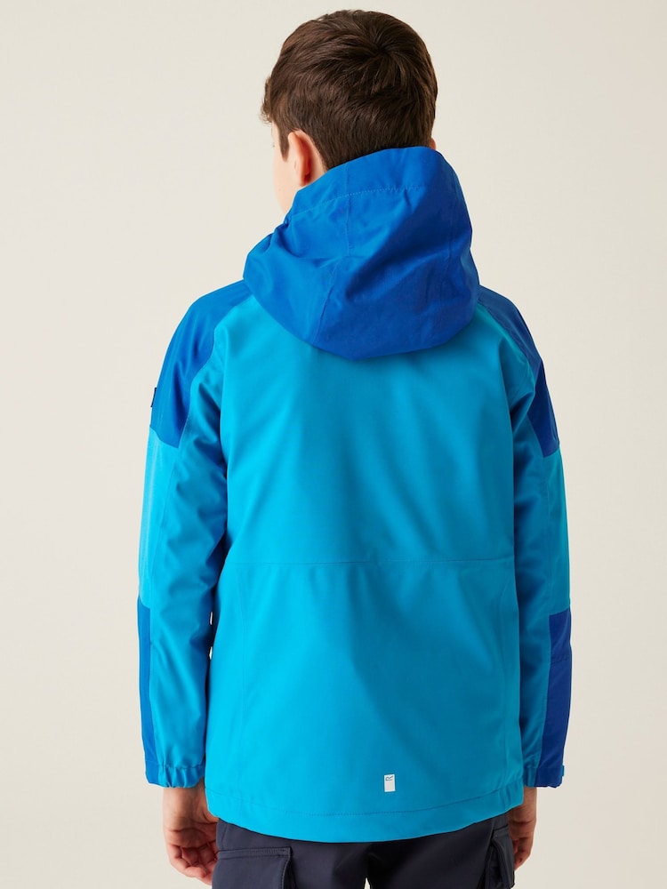 Regatta Blue Boys Trekktain 3 in1 Hiking Jacket - Image 2 of 8 Regatta Blue Boys Trekktain 3 in1 Hiking Jacket - Image 2 of 8