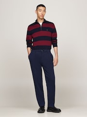 Tommy Hilfiger Blue Greenwich Brushed Twill Trousers - Image 1 of 5