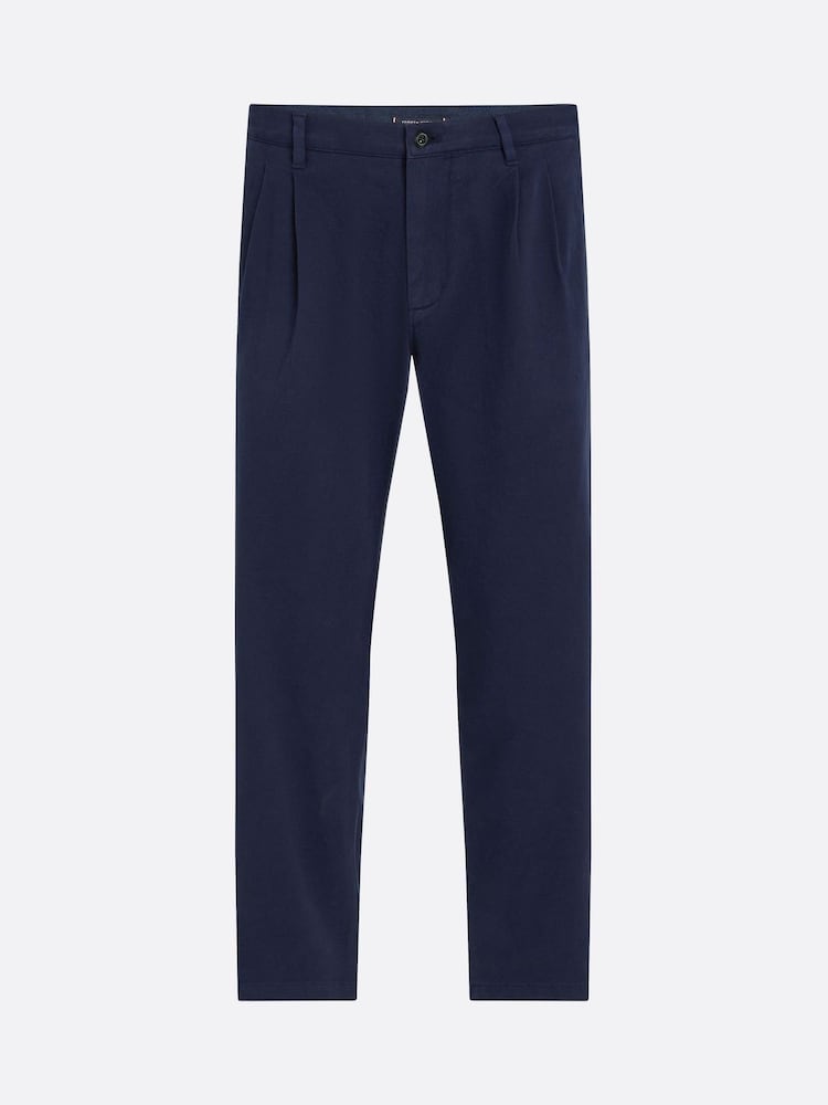 Tommy Hilfiger Blue Greenwich Brushed Twill Trousers - Image 5 of 5